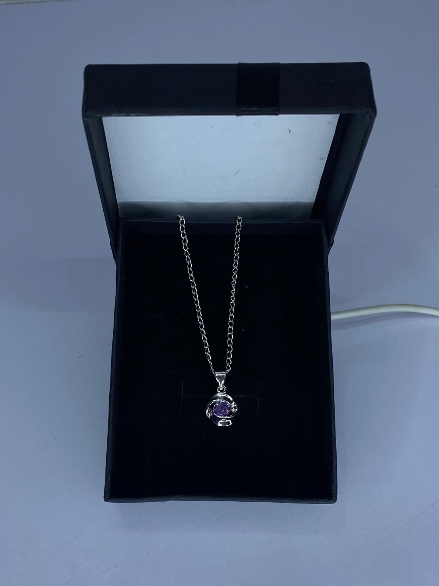 Mystic Purple Galaxy Pendant Necklace