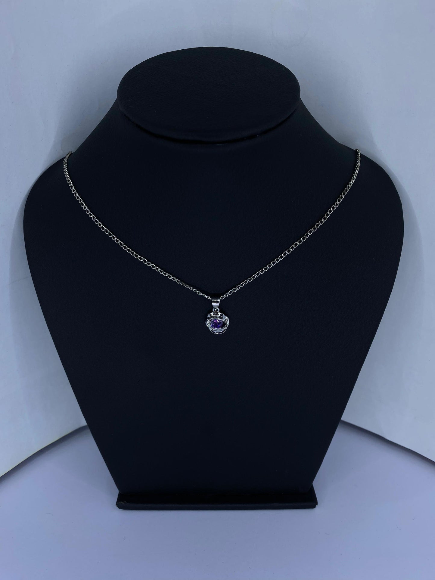 Mystic Purple Galaxy Pendant Necklace