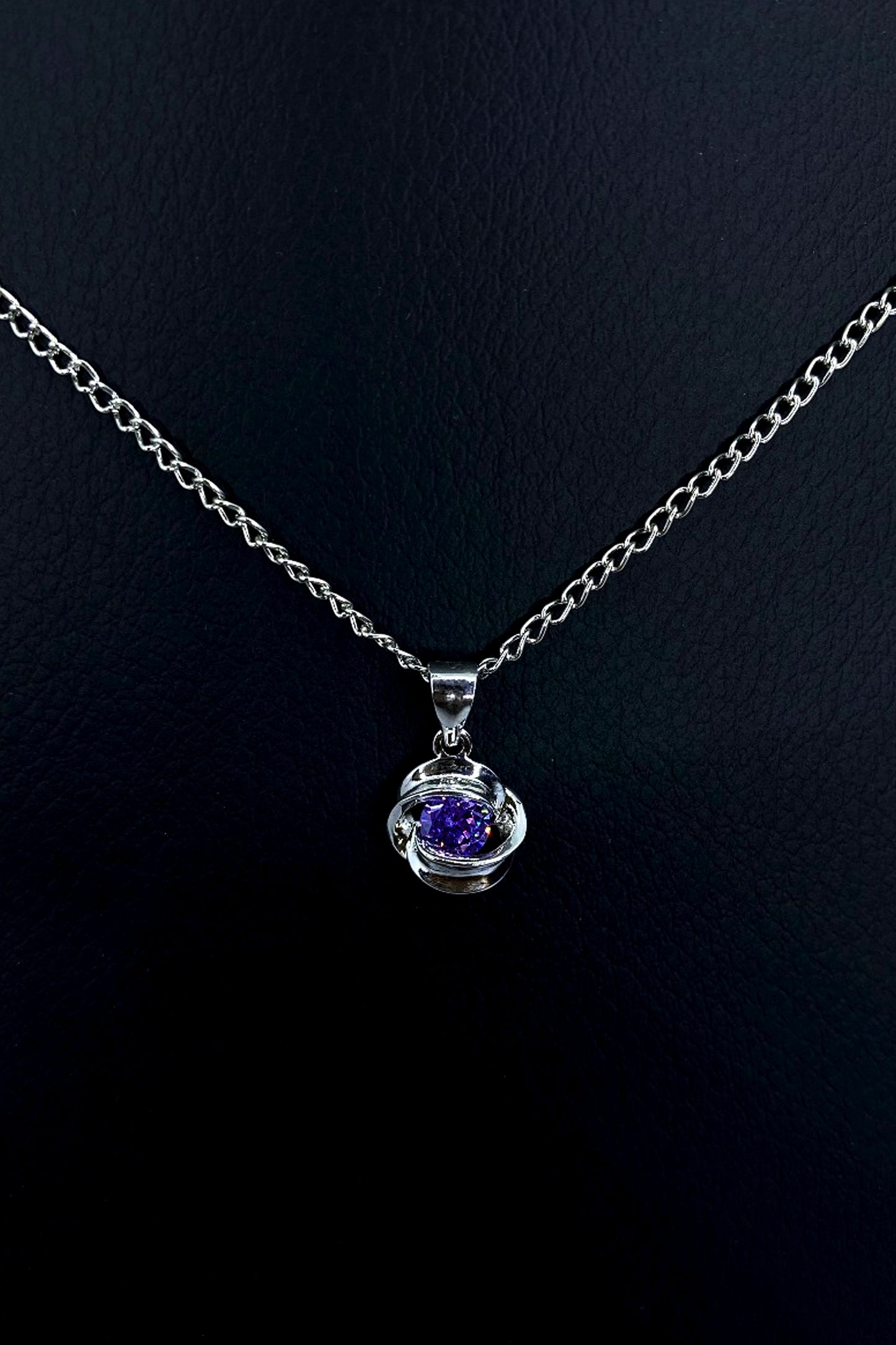 Mystic Purple Galaxy Pendant Necklace