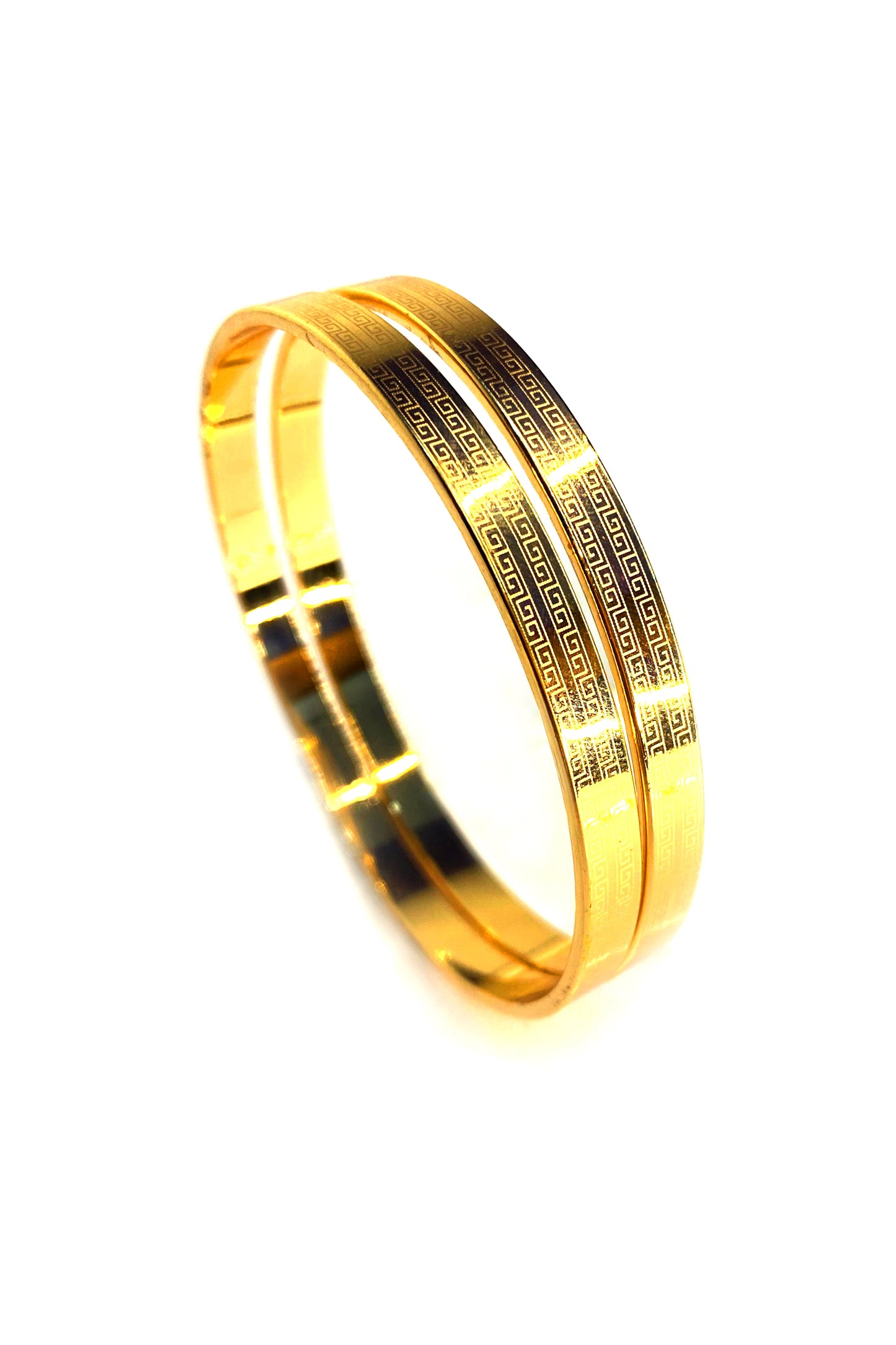 Classic Golden Steel Bangles