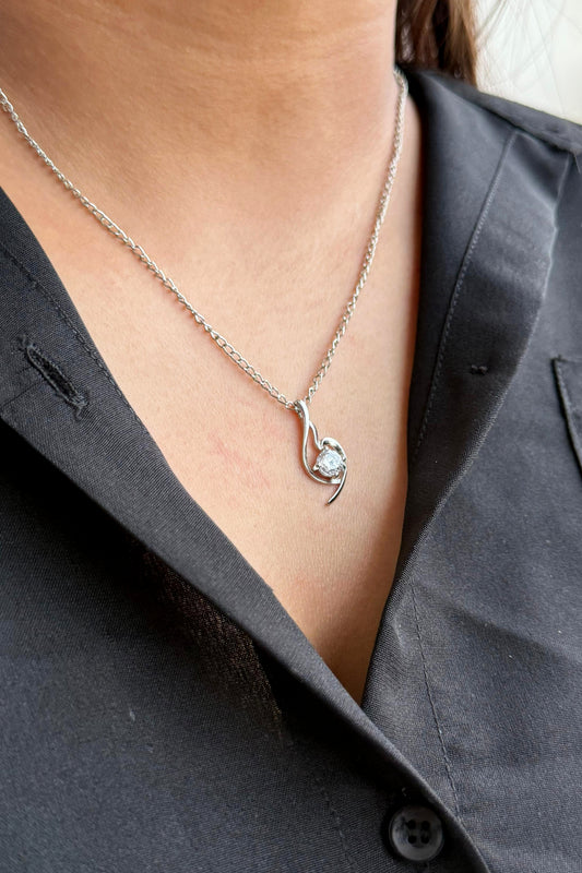 Twist of Elegance Pendant Necklace